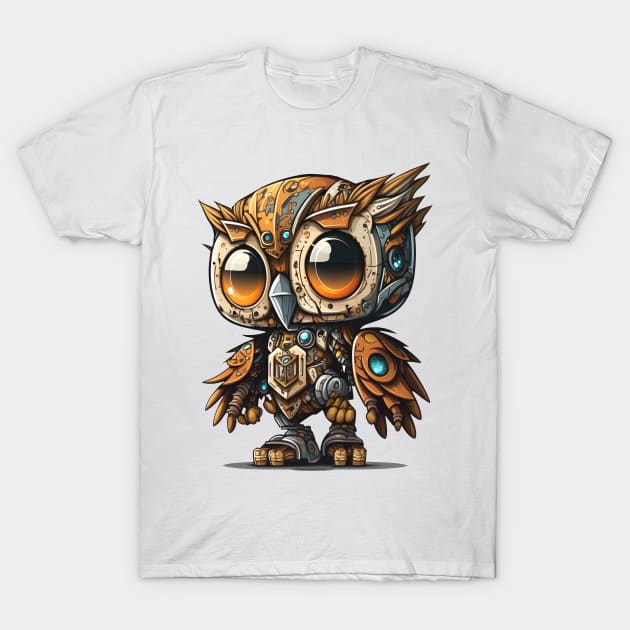 Robot Owl T-Shirt by StoneCreation